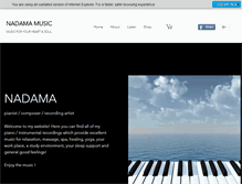 Tablet Screenshot of nadamamusic.com